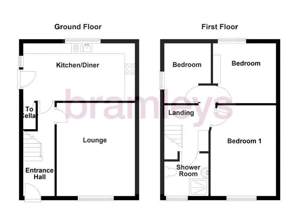 Floorplan for Taylor Hill Road, Berry Brow, Huddersfield