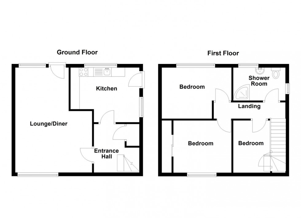 Floorplan for West Royd Avenue, Mirfield