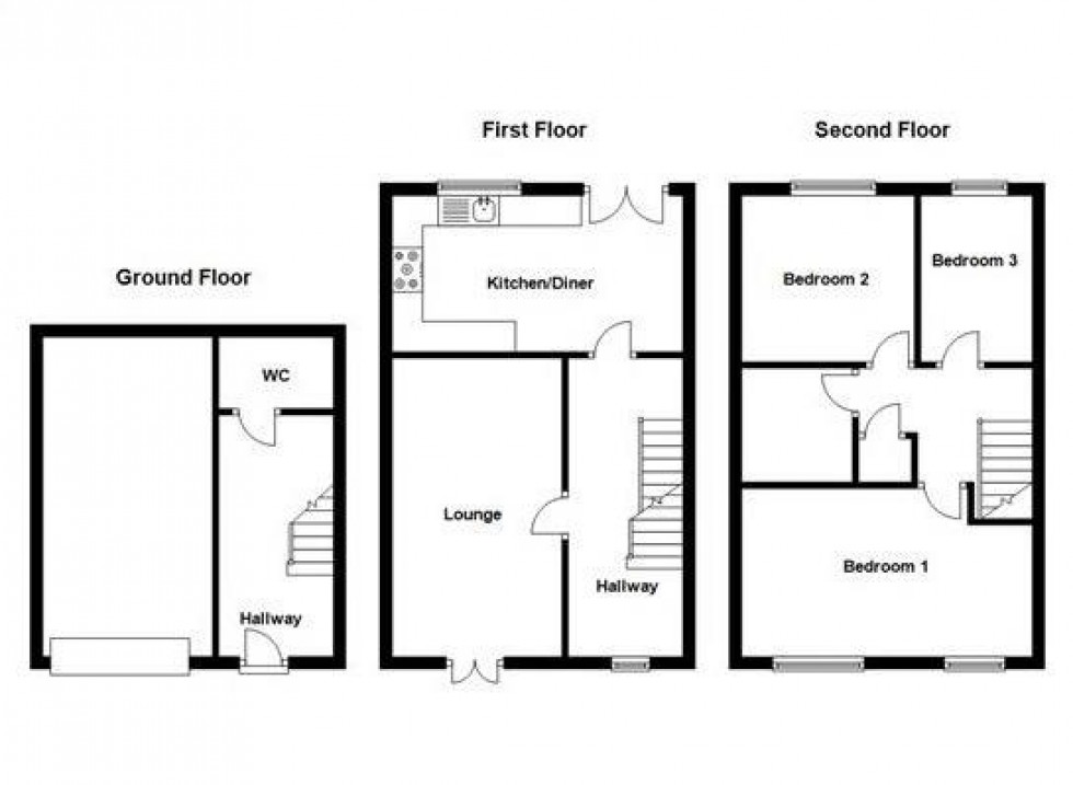 Floorplan for Old Station Court, Heckmondwike