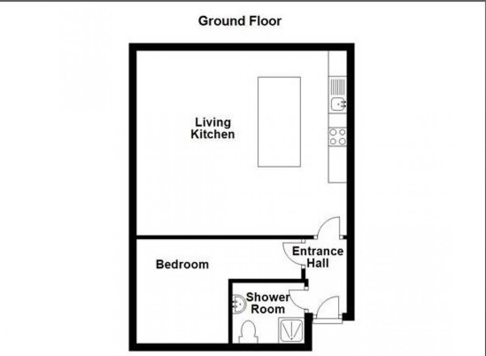 Floorplan for Apartment 3 Kings Apartments, Winding Road, Halifax