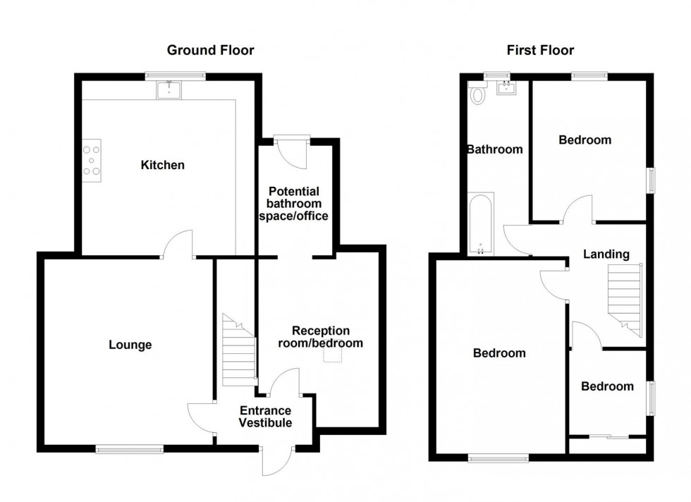 Floorplan for White Lee Road, Batley