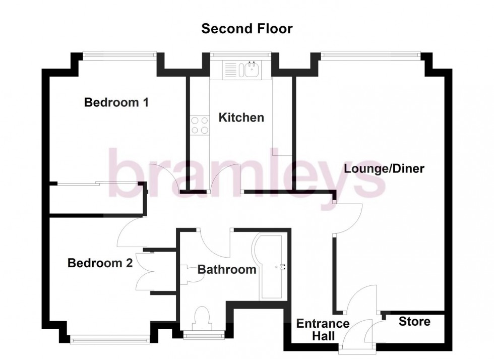 Floorplan for Arncliffe Court, Huddersfield