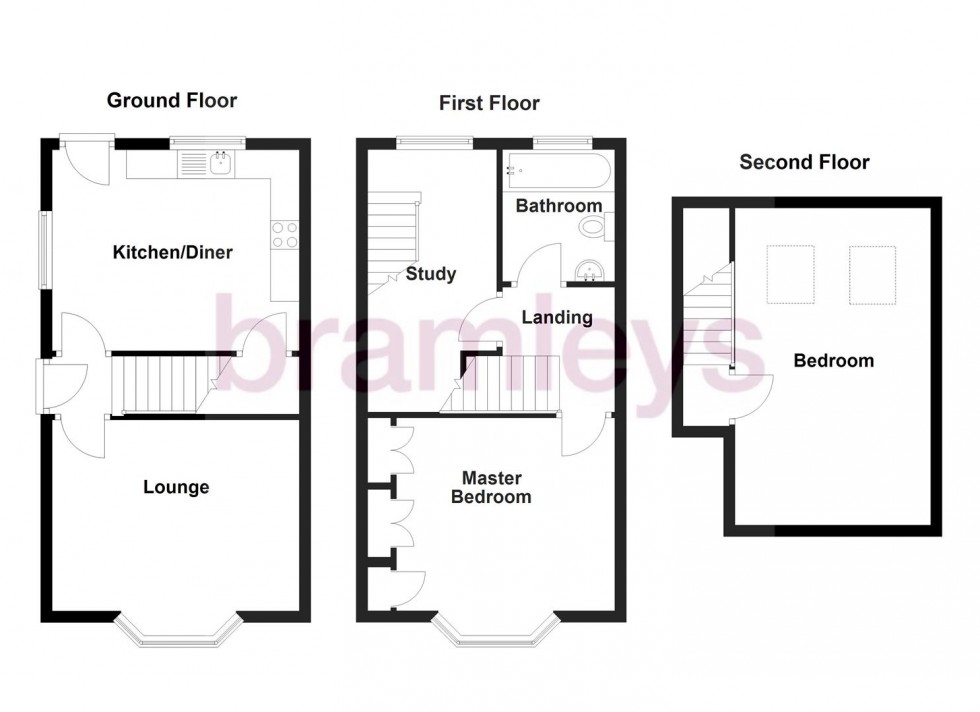 Floorplan for Daisy Road, Brighouse