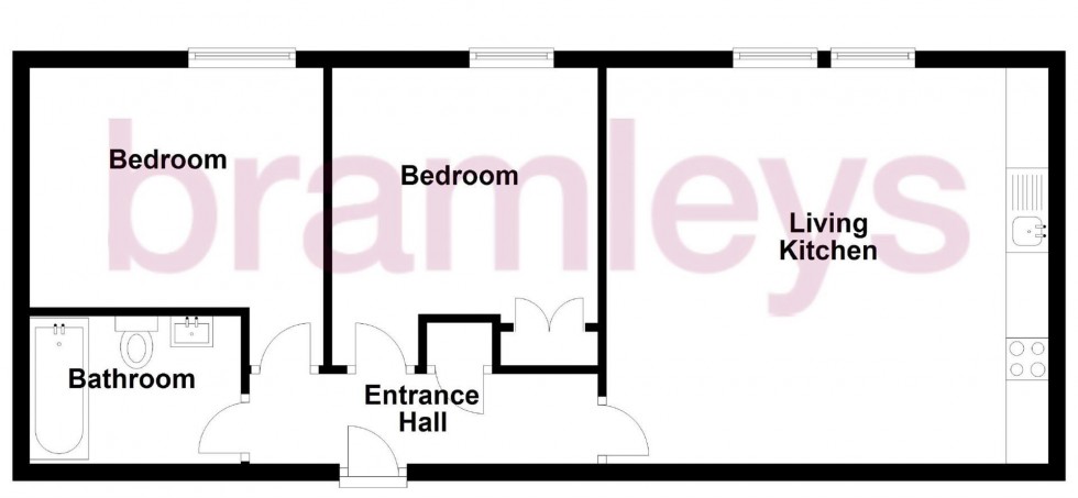 Floorplan for Bridge House, Calder Road, Mirfield