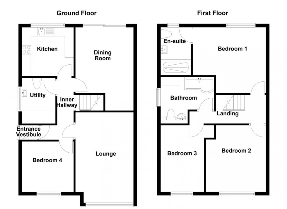 Floorplan for Farrar Drive, Mirfield