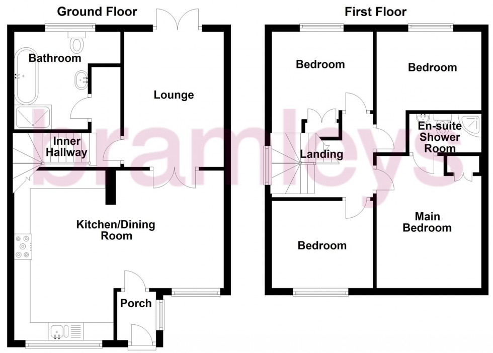 Floorplan for Foxcroft Drive, Rastrick, Brighouse
