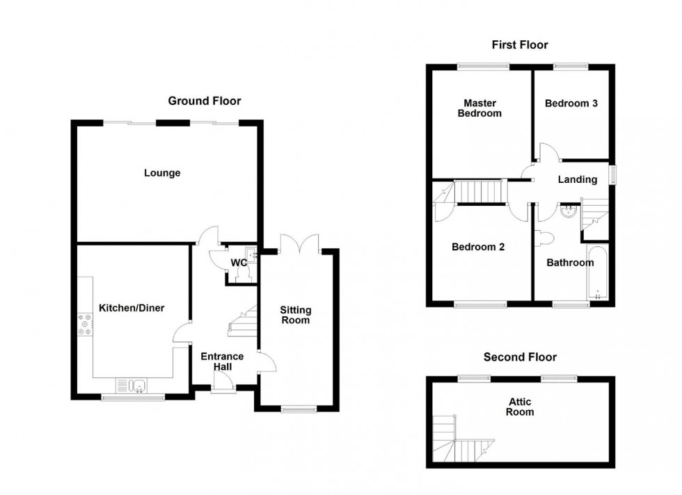 Floorplan for Manor Drive, Mirfield