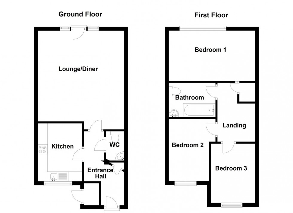 Floorplan for Highfield Court, Roberttown, Liversedge