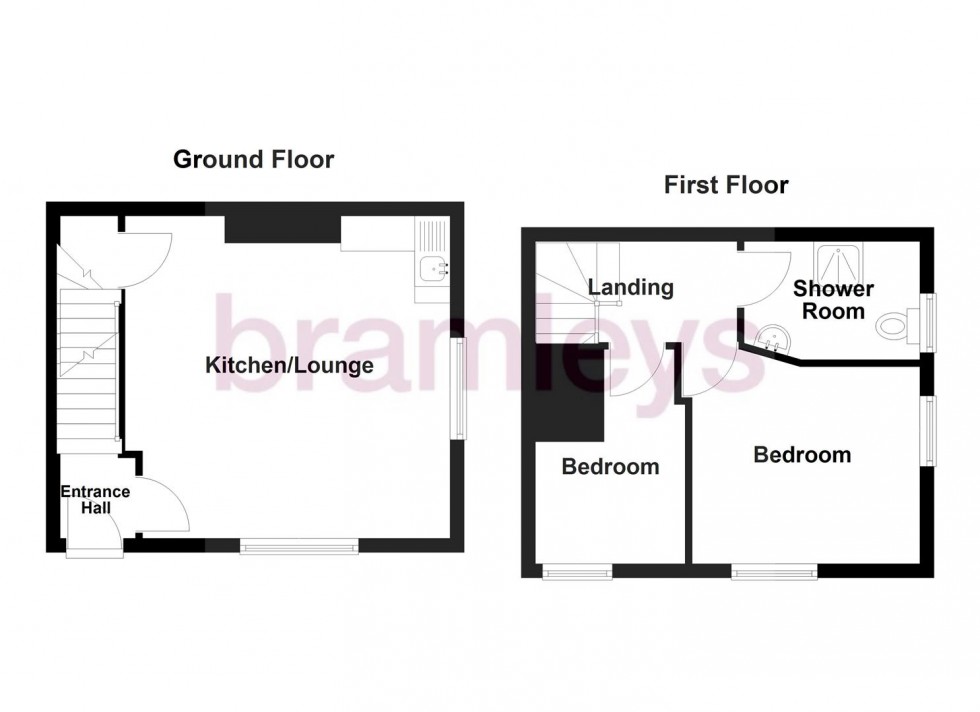 Floorplan for College Street, Crosland Moor