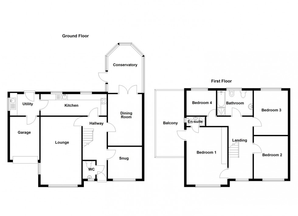 Floorplan for Common Side, Roberttown, Liversedge