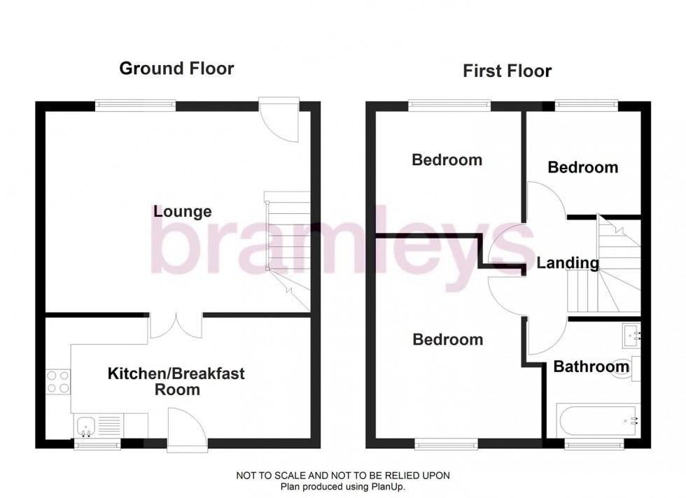 Floorplan for Slack Lane, Outlane, Huddersfield