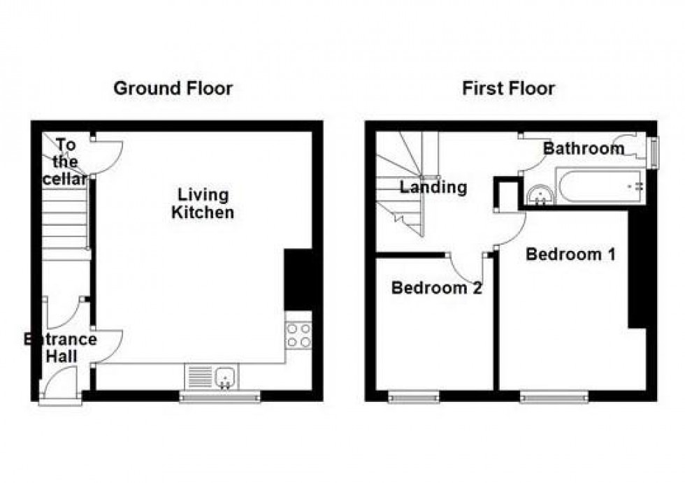 Floorplan for Victoria Street, Moldgreen, Huddersfield