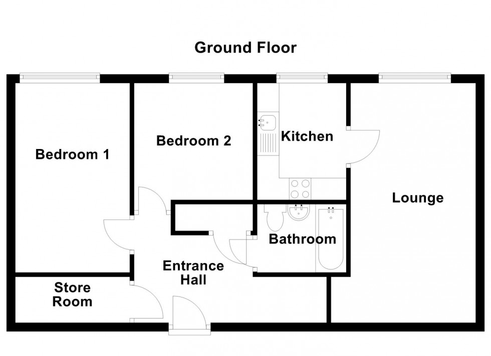 Floorplan for Crow Nest Court, Mirfield
