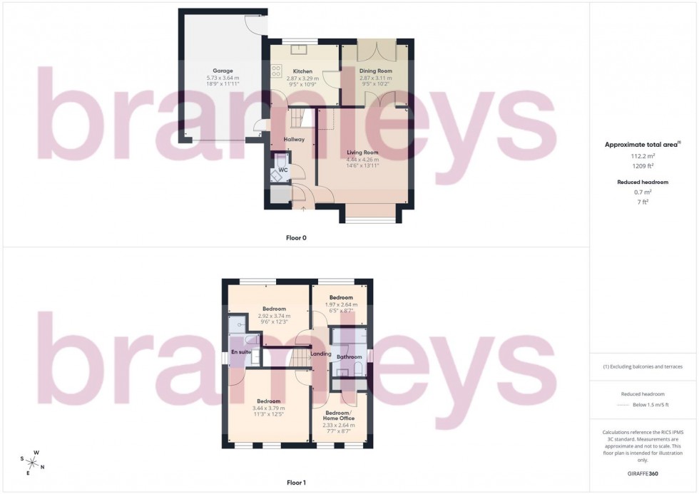 Floorplan for Redwood Drive, Huddersfield