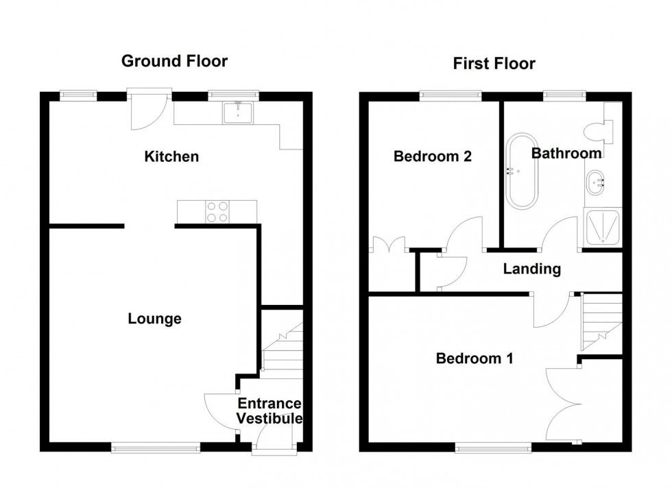 Floorplan for Stocks Bank Road, Mirfield