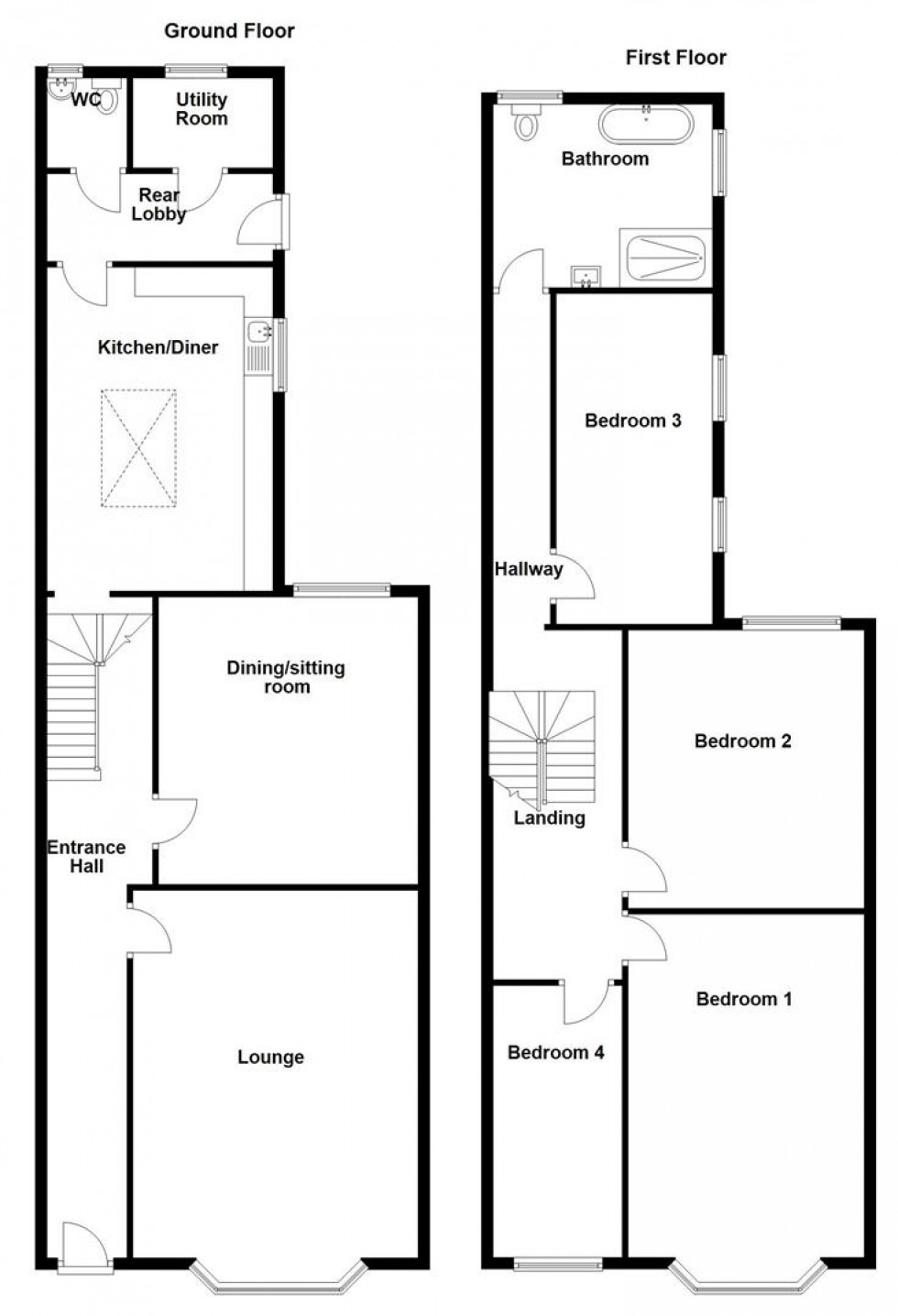 Floorplan for Birkdale Road, Dewsbury