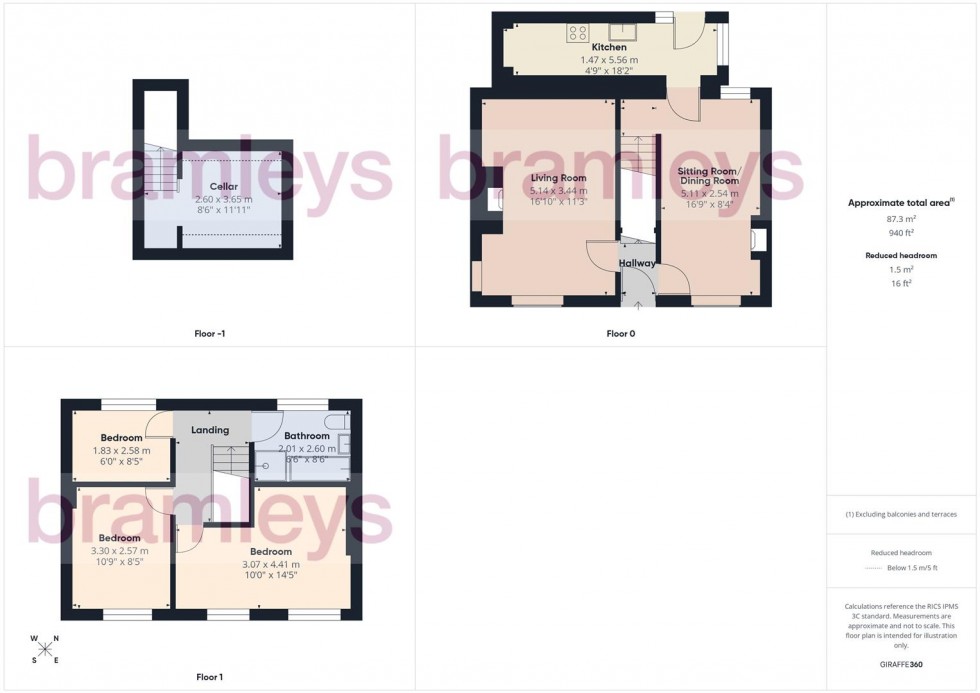 Floorplan for Far Bank, Shelley, Huddersfield