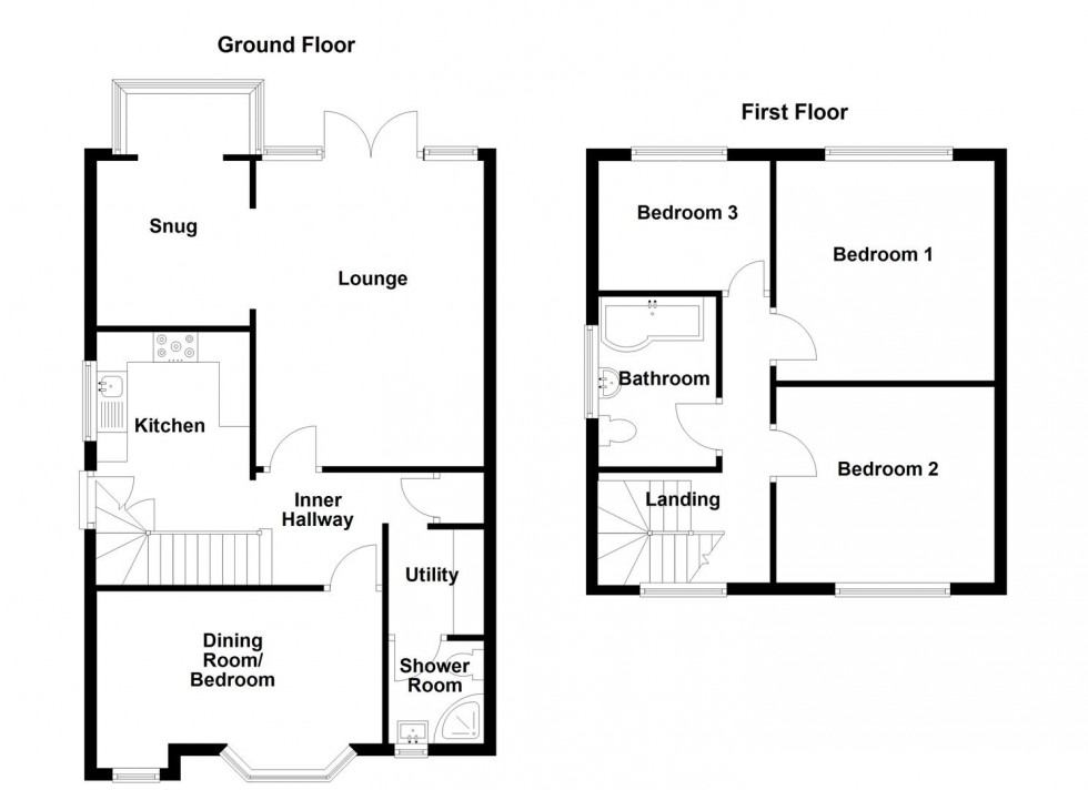 Floorplan for Stocks Bank Drive, Mirfield