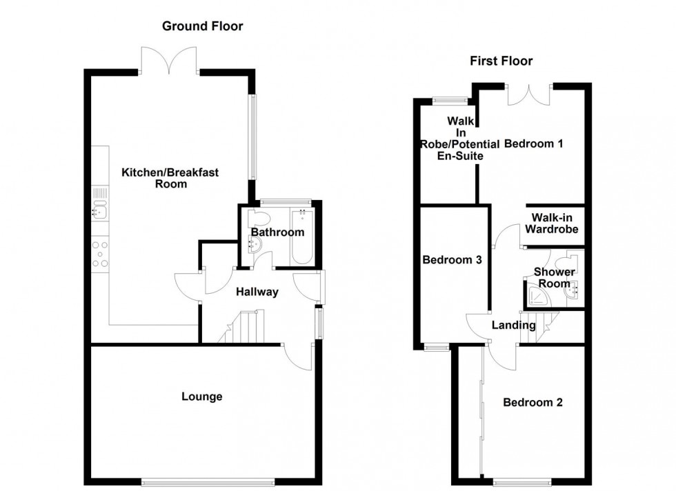 Floorplan for Farrar Avenue, Mirfield