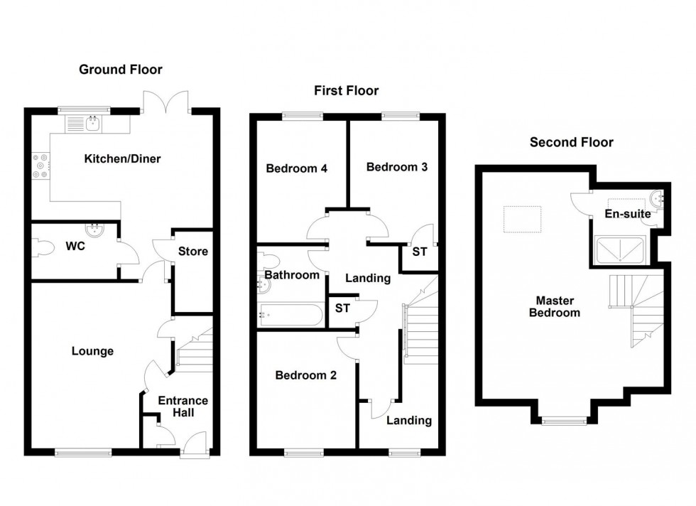 Floorplan for Lavender Court, Mirfield