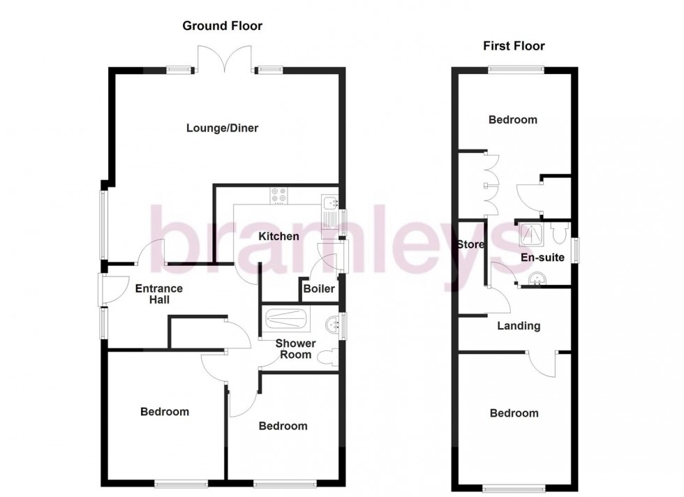Floorplan for Templar Drive, Almondbury, Huddersfield