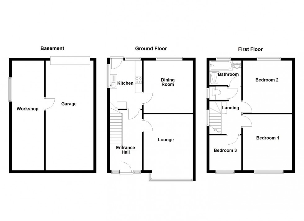 Floorplan for Quarryfields, Mirfield