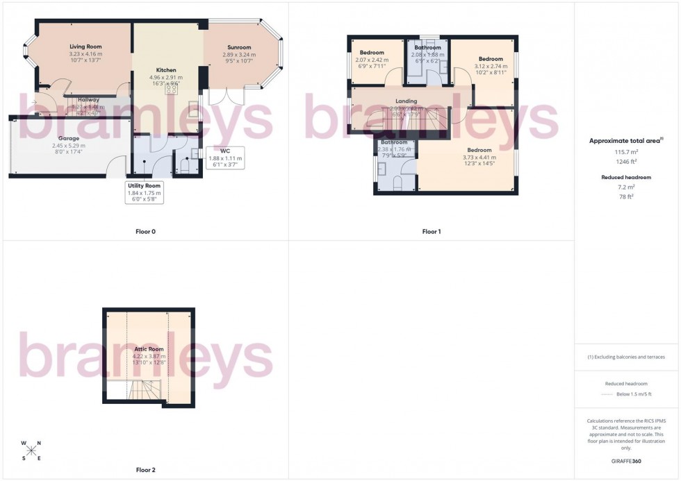 Floorplan for Bracken Way, Elland