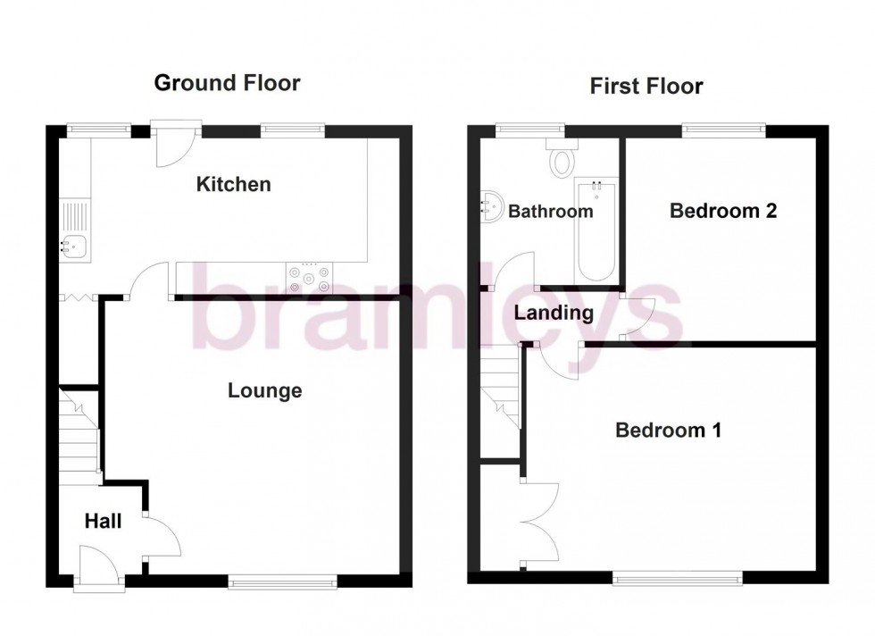 Floorplan for Bath Street, Elland