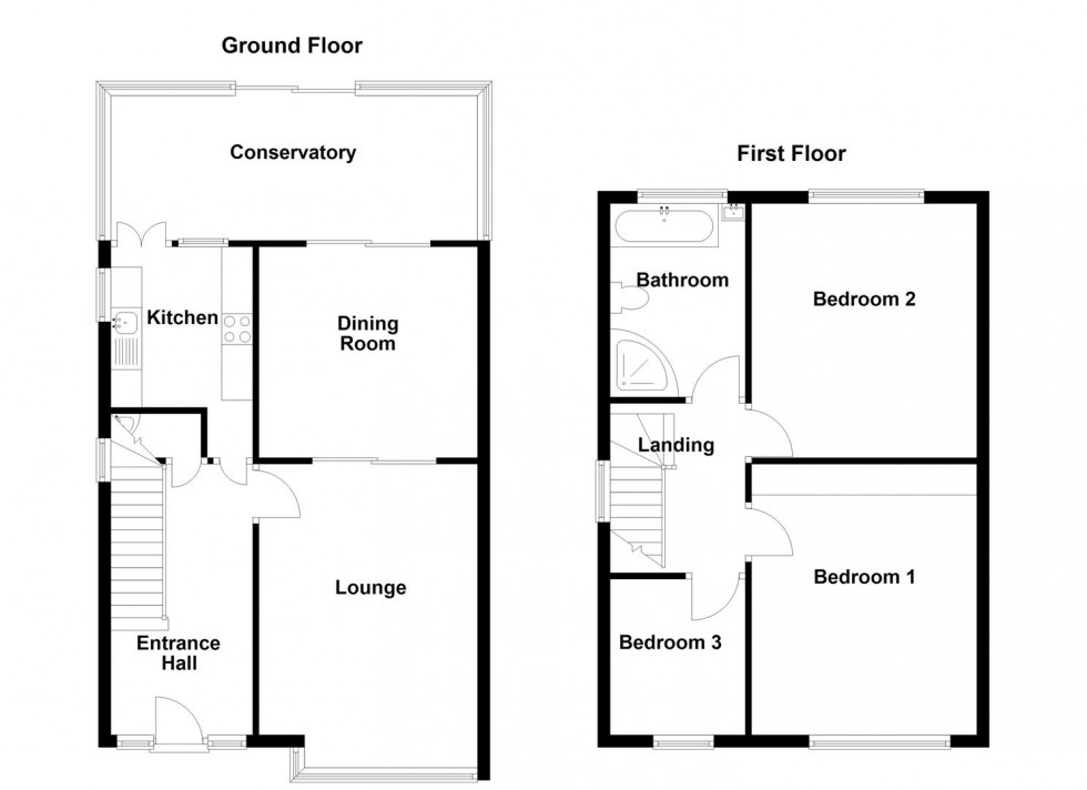 Floorplan for Quarryfields, Mirfield