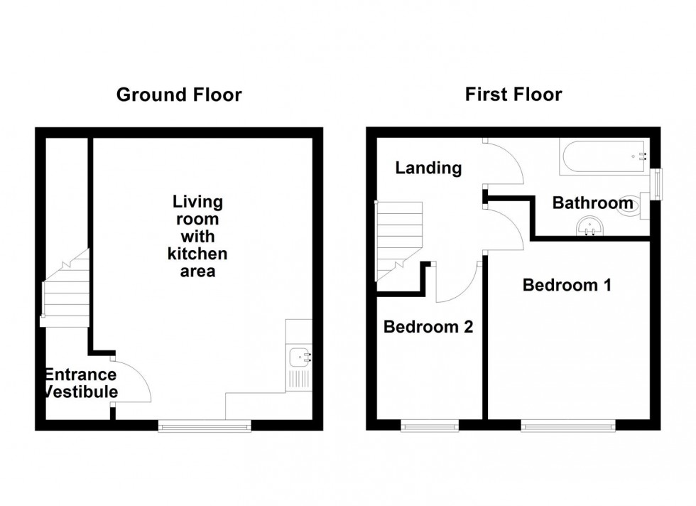 Floorplan for Edward Street, Little Town, Liversedge