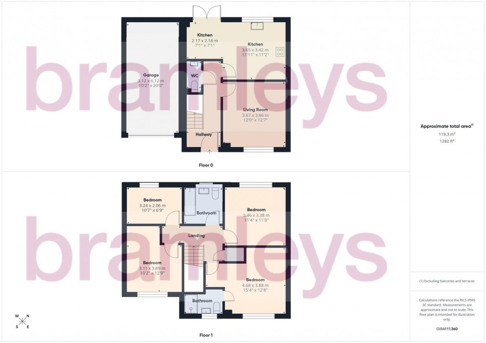 Floorplan for Acorn Rise, Linthwaite, Huddersfield