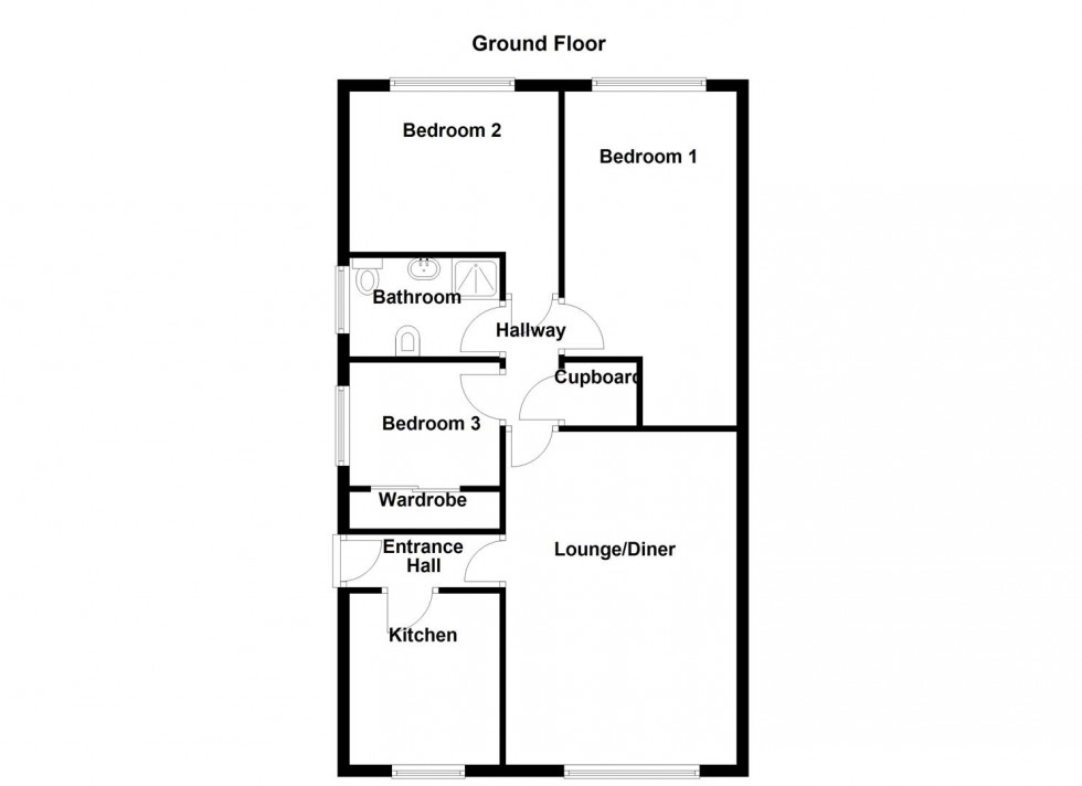Floorplan for Sunny Bank Parade, Mirfield