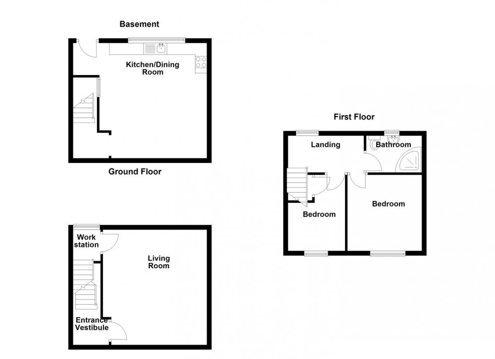 Floorplan for Co-Operative Street, Mirfield