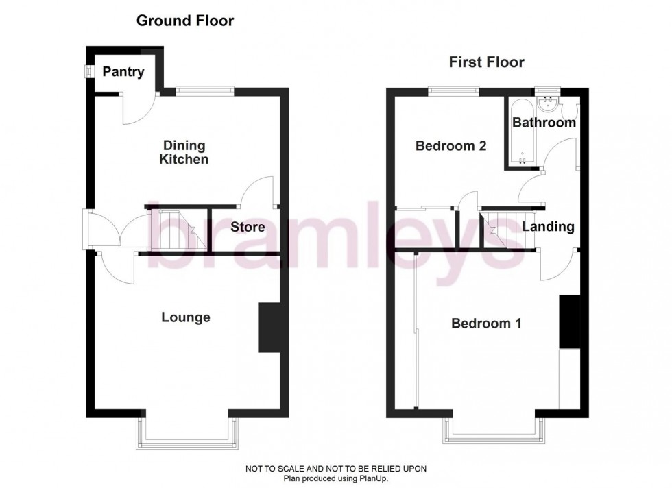 Floorplan for Frances Avenue, Crosland Moor, Huddersfield