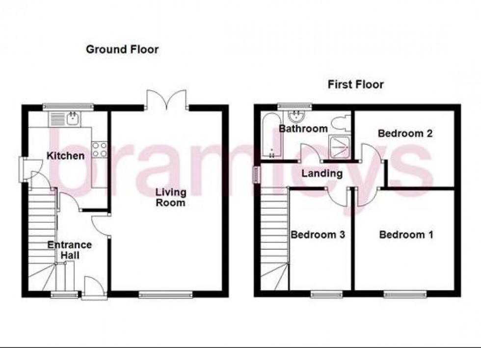 Floorplan for Wheatfield Avenue, Huddersfield