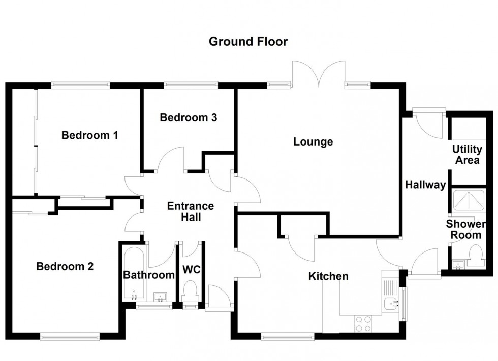 Floorplan for Wellhouse Lane, Mirfield
