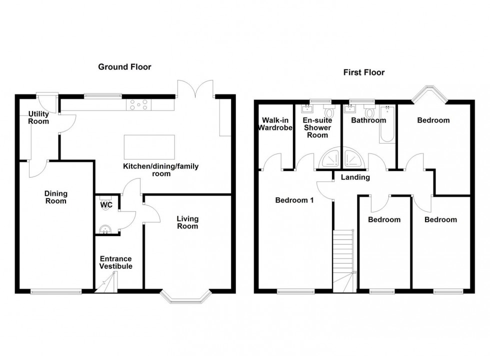 Floorplan for Lee Green, Mirfield
