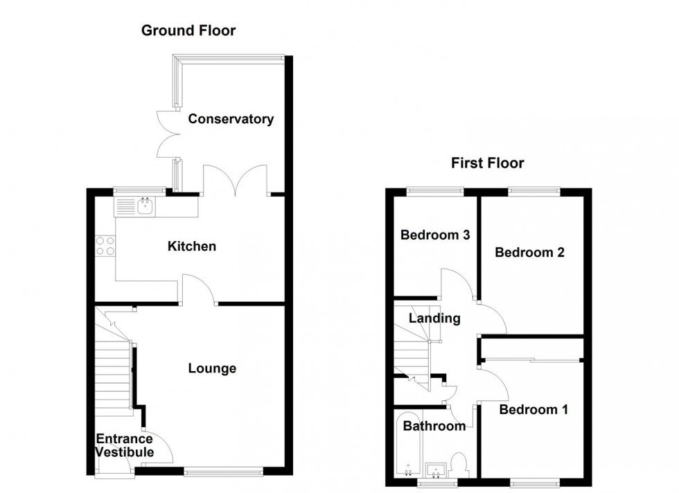 Floorplan for Oakleigh Gardens, Mirfield