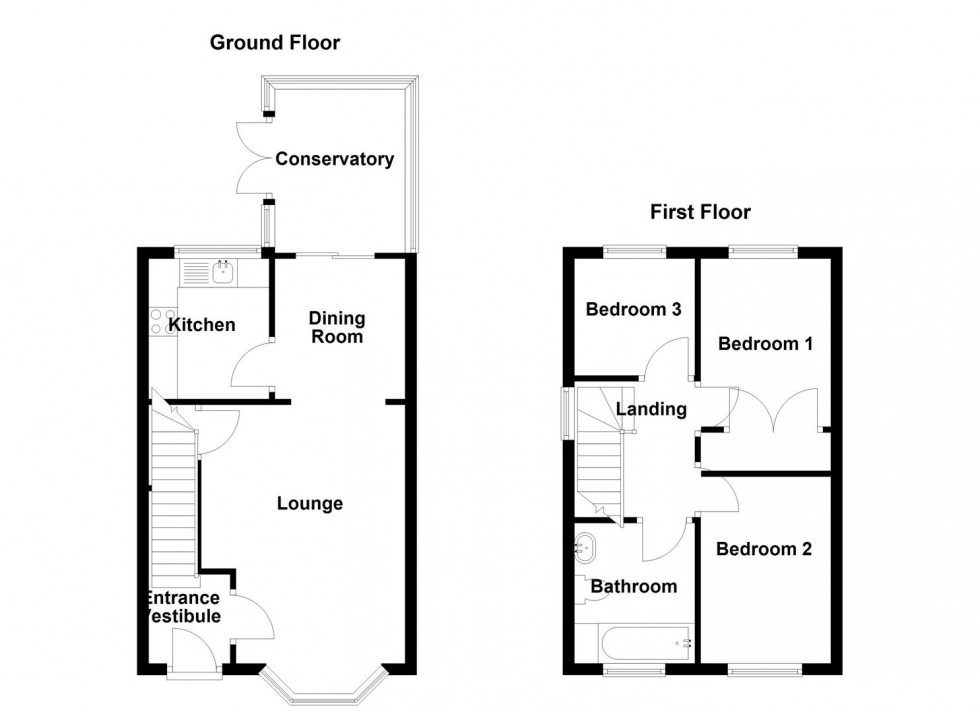 Floorplan for Chestnut Meadows, Mirfield