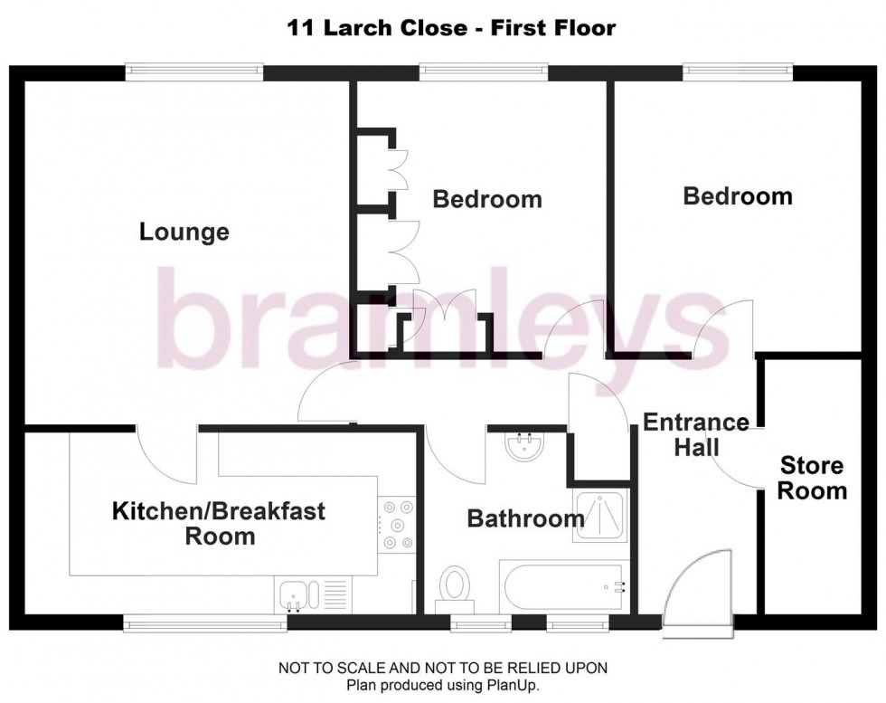 Floorplan for Larch Close, Huddersfield
