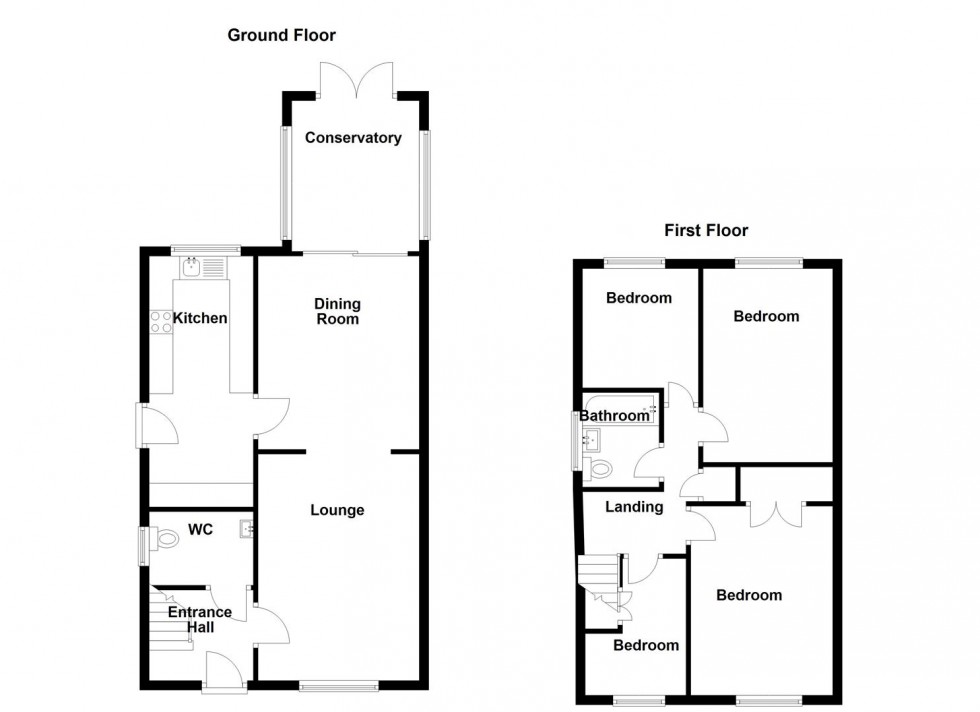 Floorplan for Uplands Drive, Mirfield