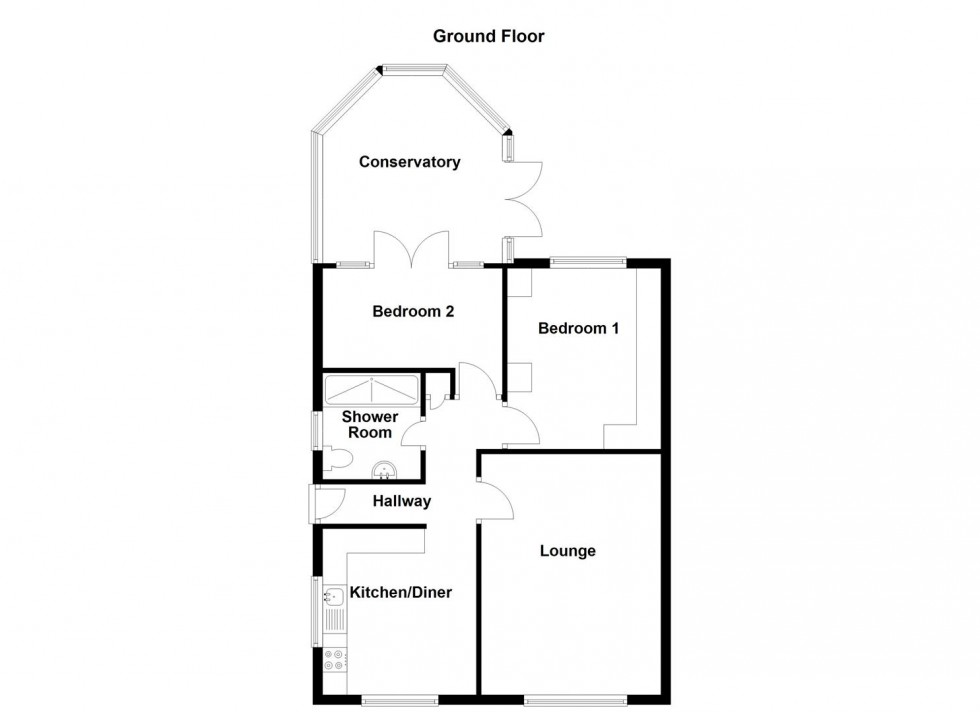 Floorplan for Hepworth Lane, Mirfield