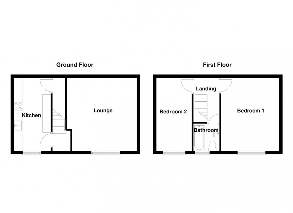 Floorplan for Bank Street, Mirfield