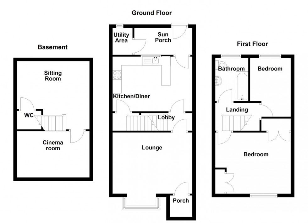 Floorplan for Headlands Road, Liversedge