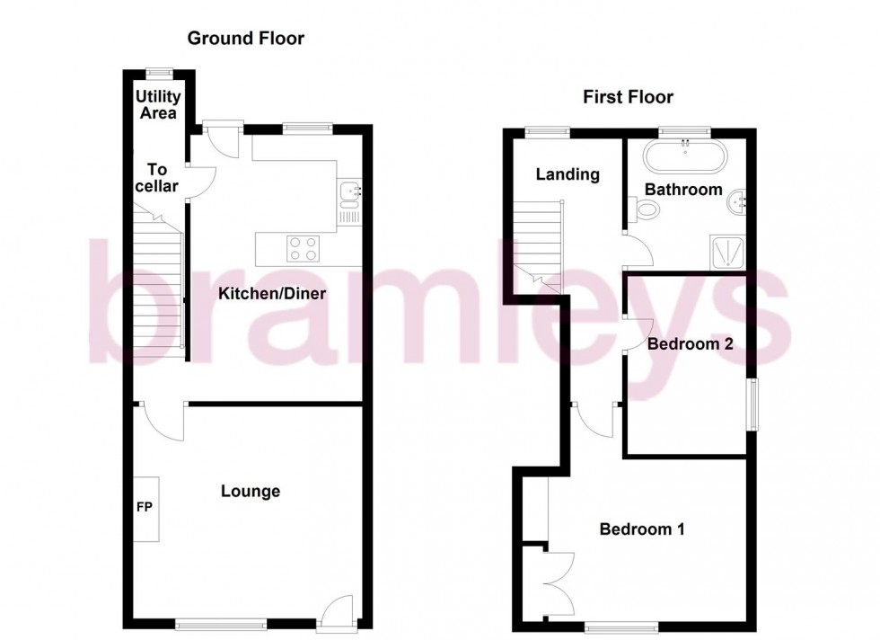 Floorplan for Sunnydene, Rastrick Common, Brighouse