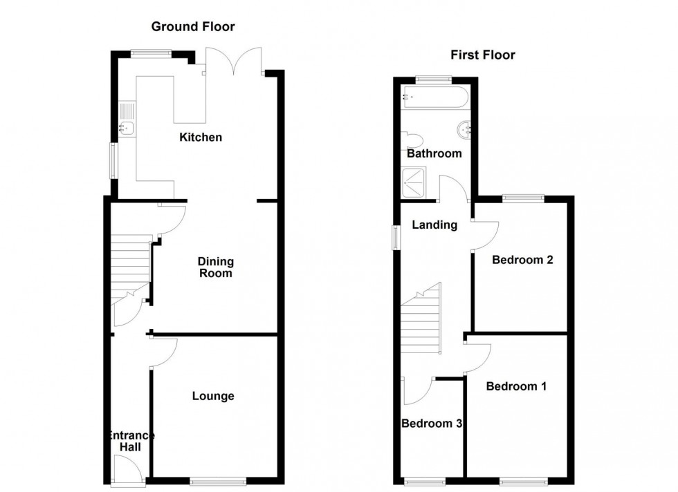 Floorplan for Greenside Road, Mirfield