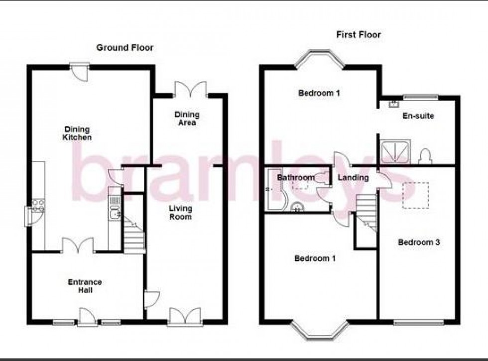 Floorplan for Stable Cottage, Holmfield, Longwood