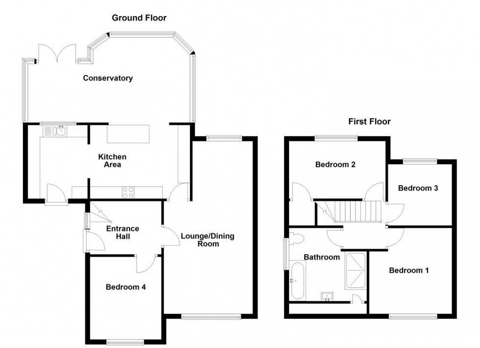 Floorplan for Parkfield Crescent, Mirfield