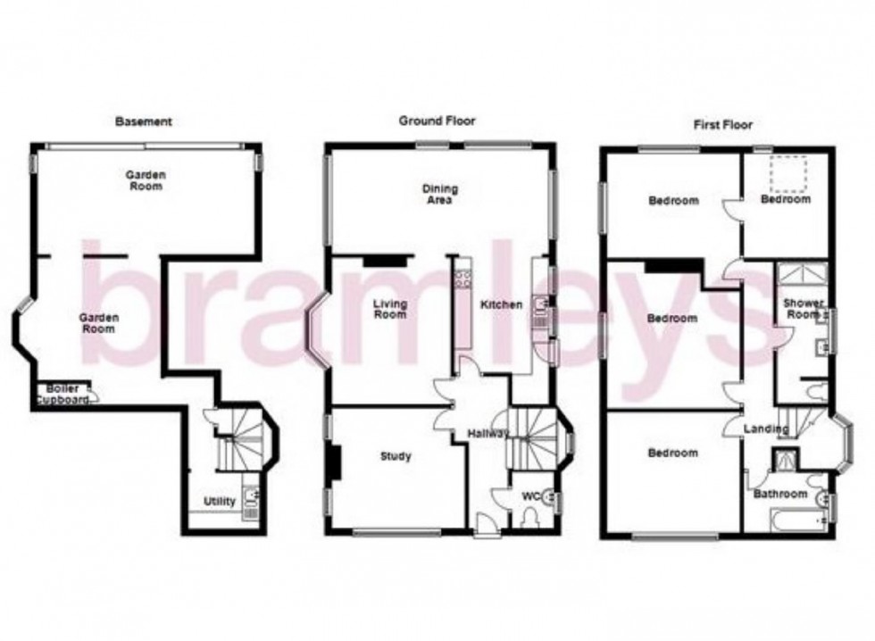 Floorplan for Ladyhouse Lane, Berry Brow