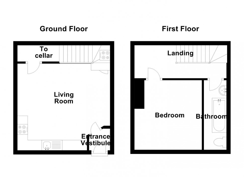 Floorplan for Victoria Place, Moldgreen, Huddersfield